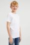 WE Fashion T-shirt set van 2 wit Jongens Stretchkatoen Ronde hals Effen 158 164 - Thumbnail 1