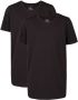 WE Fashion T-shirt set van 2 zwart Jongens Katoen V-hals 110 116 - Thumbnail 1