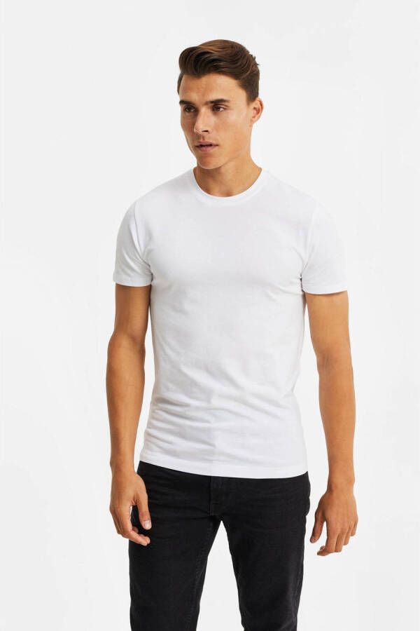 WE Fashion T-shirt (set van 2) zwart wit