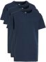 WE Fashion T-shirt set van 3 donkerblauw Jongens Stretchkatoen Ronde hals 110 116 - Thumbnail 1