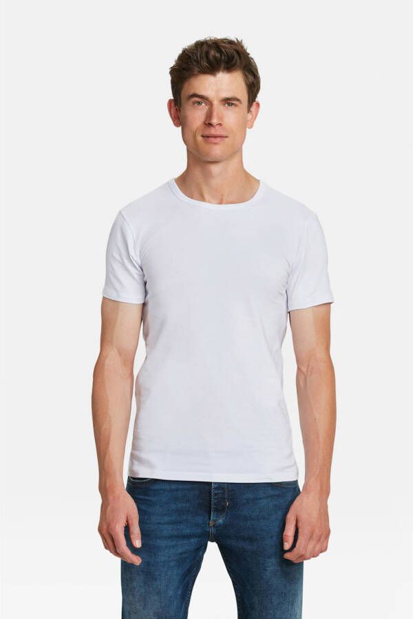WE Fashion Fundamentals T-shirt wit set van 2