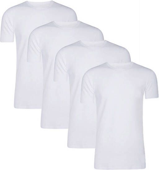 WE Fashion T-shirt wit (set van 4)