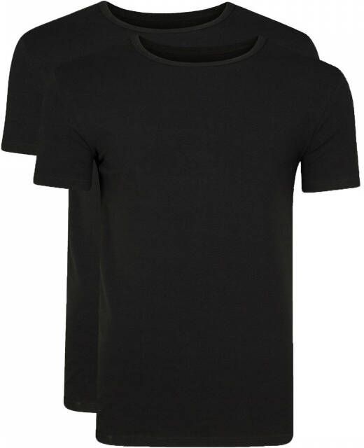 WE Fashion WE Fundamentals T-shirt zwart (set van 2) - Foto 4
