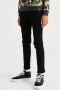 WE Fashion tapered fit jeans black uni Zwart Jongens Stretchdenim 110 - Thumbnail 1