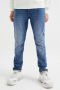WE Fashion slim fit jeans blue denim Blauw Jongens Stretchdenim Effen 164 - Thumbnail 1