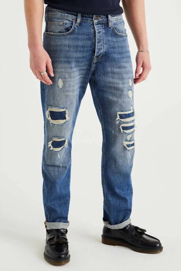 WE Fashion tapered fit jeans medium blue