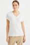 WE Fashion top met visgraat wit - Thumbnail 1