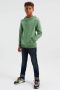 WE Fashion Blue Ridge Unisex hoodie lichtgroen Sweater Effen 122 128 - Thumbnail 1
