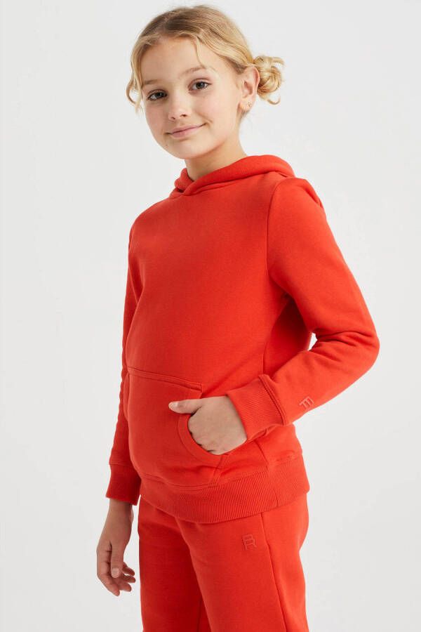 WE Fashion Unisex hoodie rood Sweater 110 116 | Sweater van
