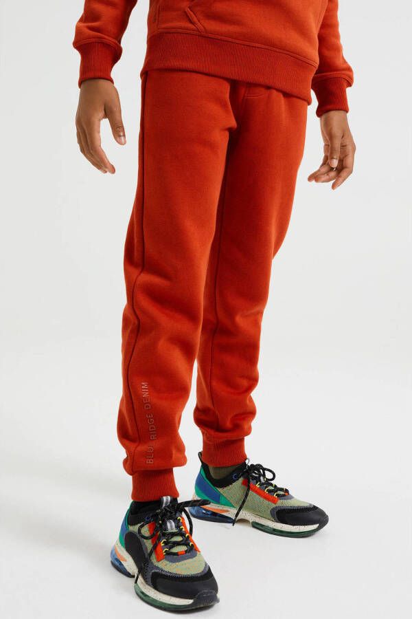 WE Fashion Unisex joggingbroek oranje-rood