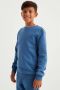 WE Fashion unisex sweater middenblauw 146 152 | Sweater van - Thumbnail 1