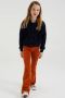 WE Fashion velours flared broek oranje 134 | Broek van - Thumbnail 1