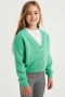 WE Fashion vest groen Meisjes Acryl V-hals 92 | Vest van - Thumbnail 1