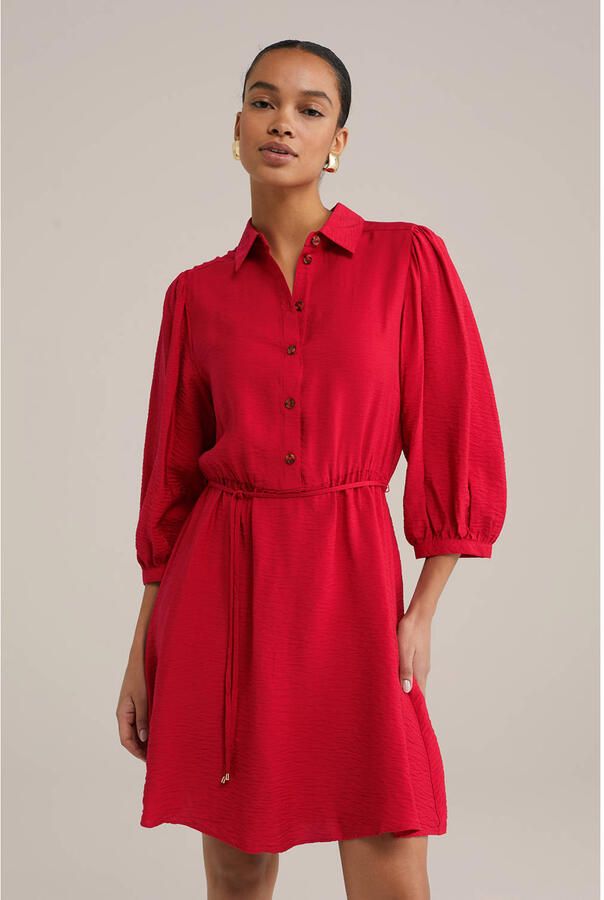 WE Fashion A-lijn jurk rood