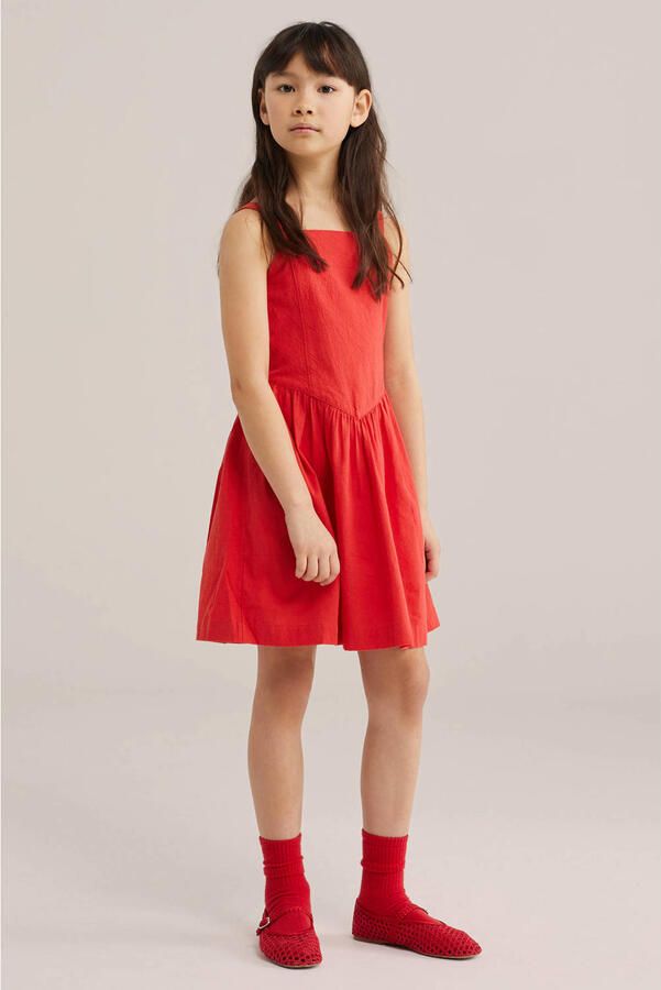 WE Fashion A-lijn jurk rood - Foto 3