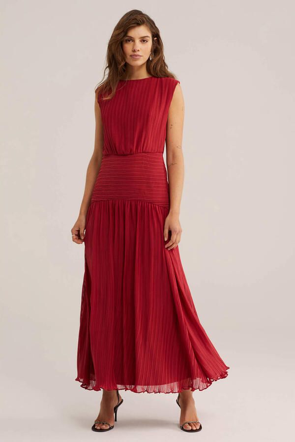 WE Fashion A-lijn jurk rood - Foto 2