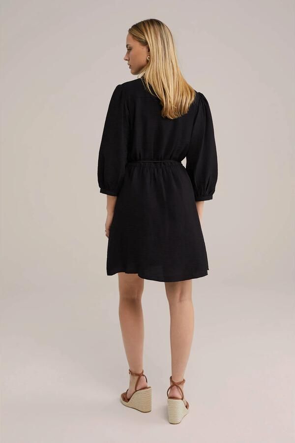 WE Fashion A-lijn jurk zwart - Foto 3