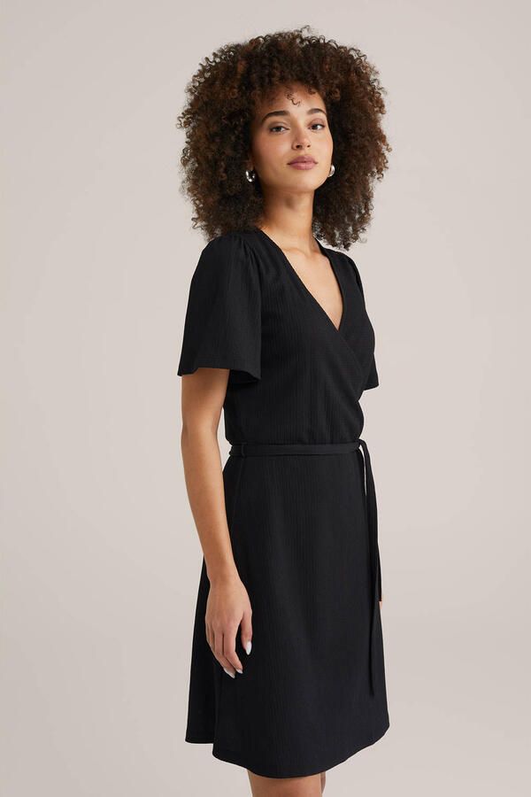 WE Fashion A-lijn jurk zwart - Foto 3