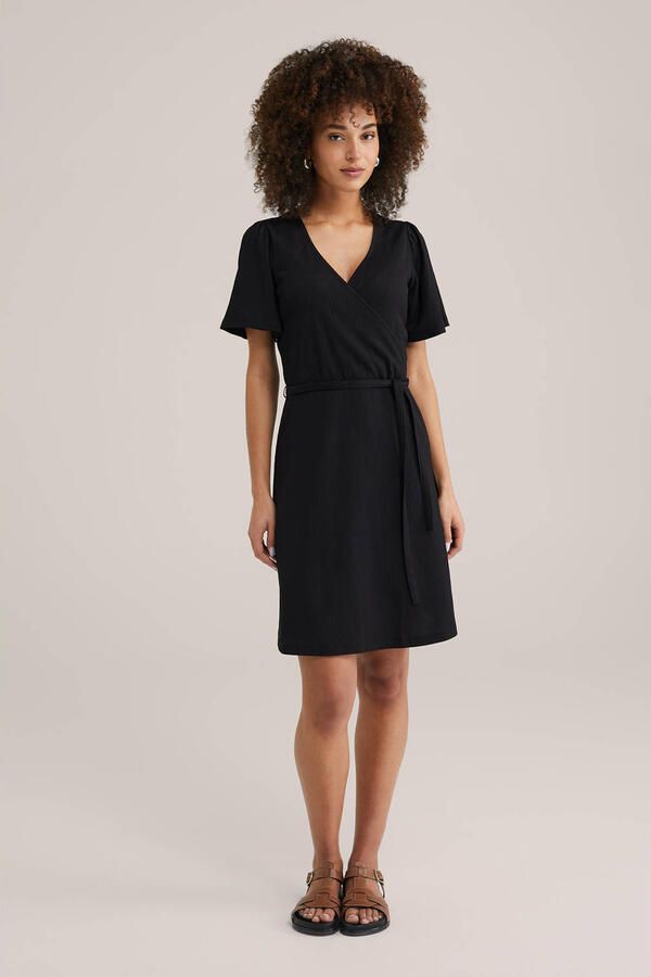 WE Fashion A-lijn jurk zwart