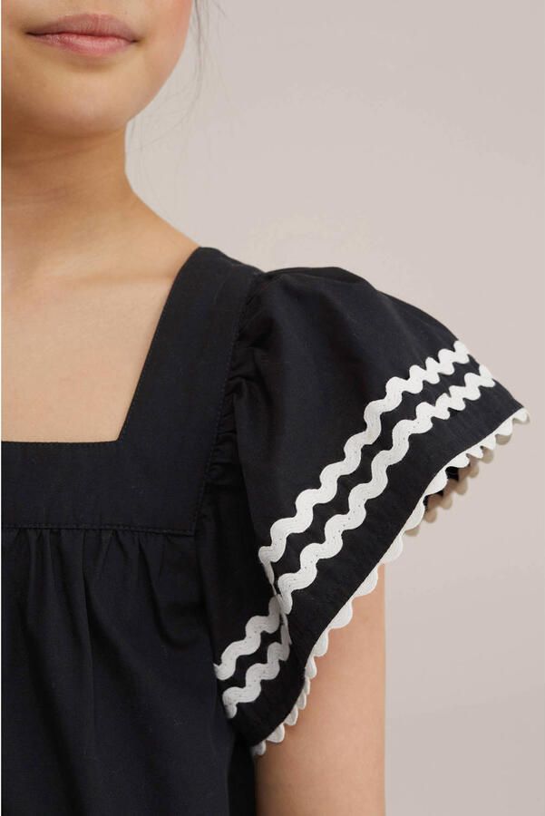 WE Fashion A-lijn jurk zwart - Foto 2