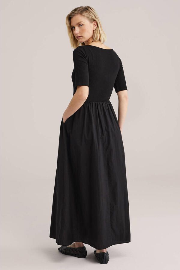 WE Fashion A-lijn jurk zwart - Foto 3