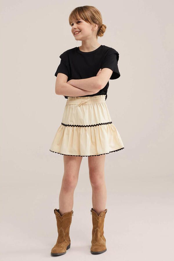 WE Fashion A-lijn rok beige - Foto 2