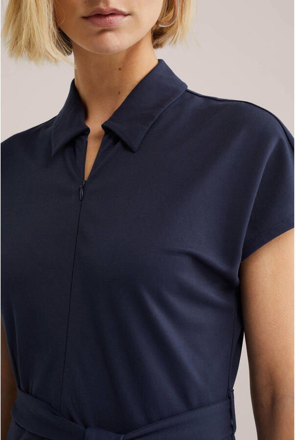 WE Fashion Aansluitend jumpsuit donkerblauw - Foto 2