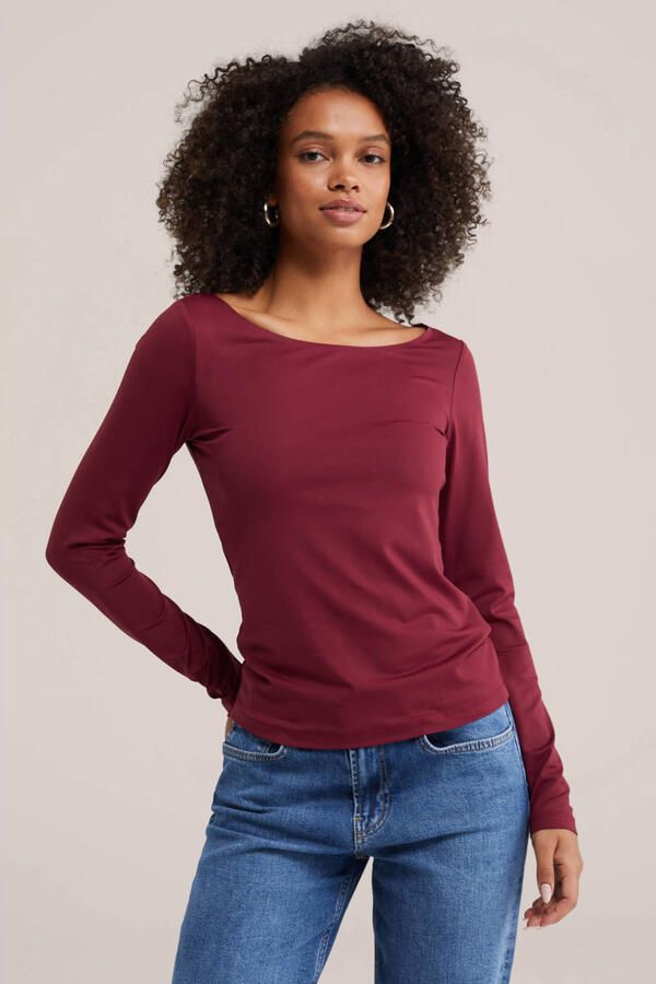 WE Fashion aansluitend T-shirt rood