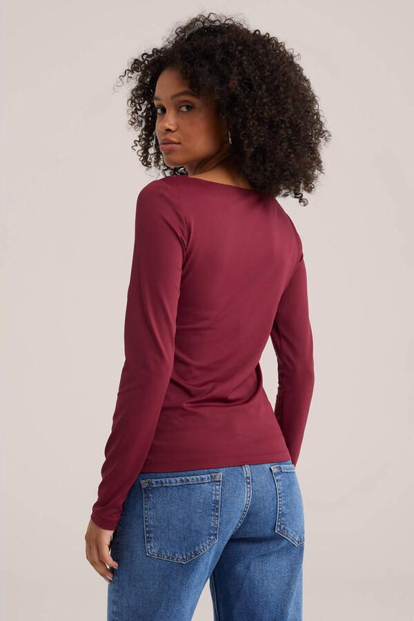 WE Fashion aansluitend T-shirt rood - Foto 2