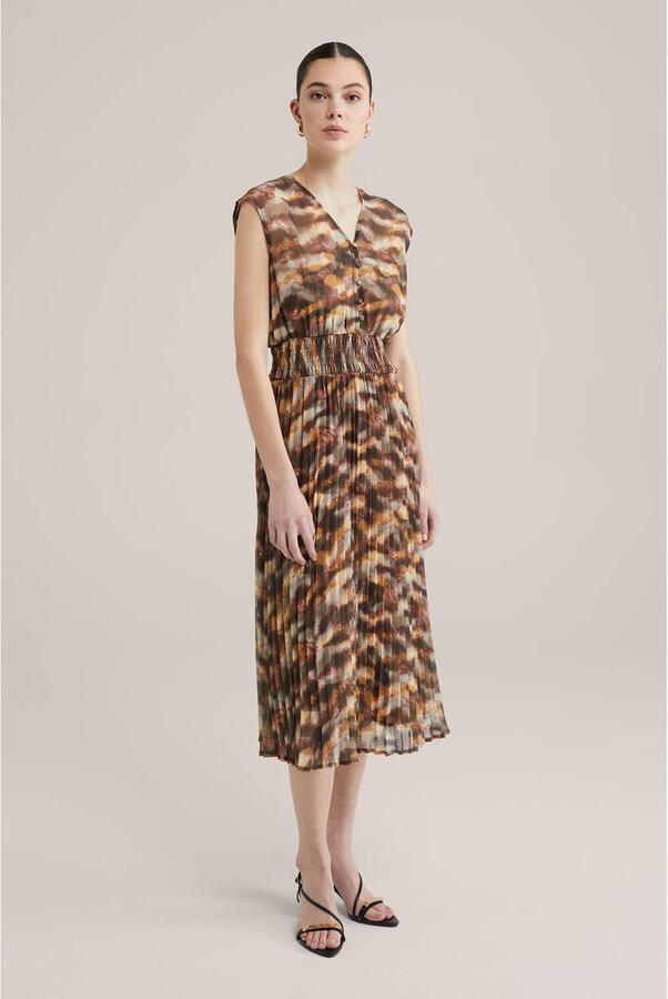 WE Fashion avondjurk bruin