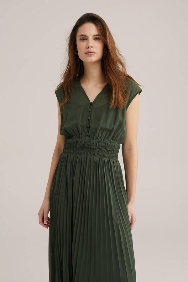 WE Fashion avondjurk groen