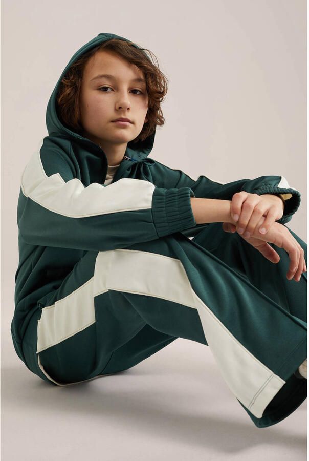 WE Fashion Bad Boys straight casual broek donkergroen - Foto 2