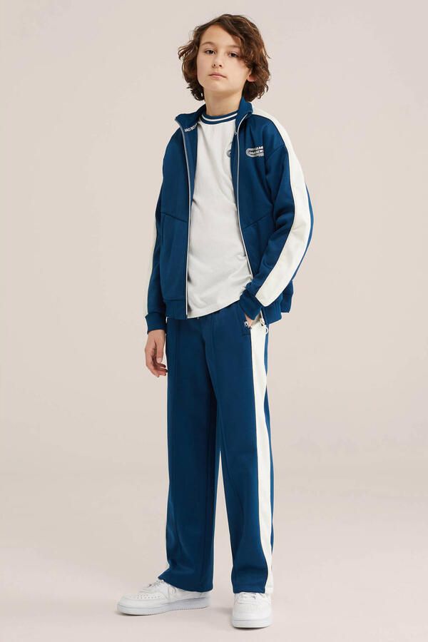 WE Fashion Bad Boys sweatvest donkerblauw - Foto 3