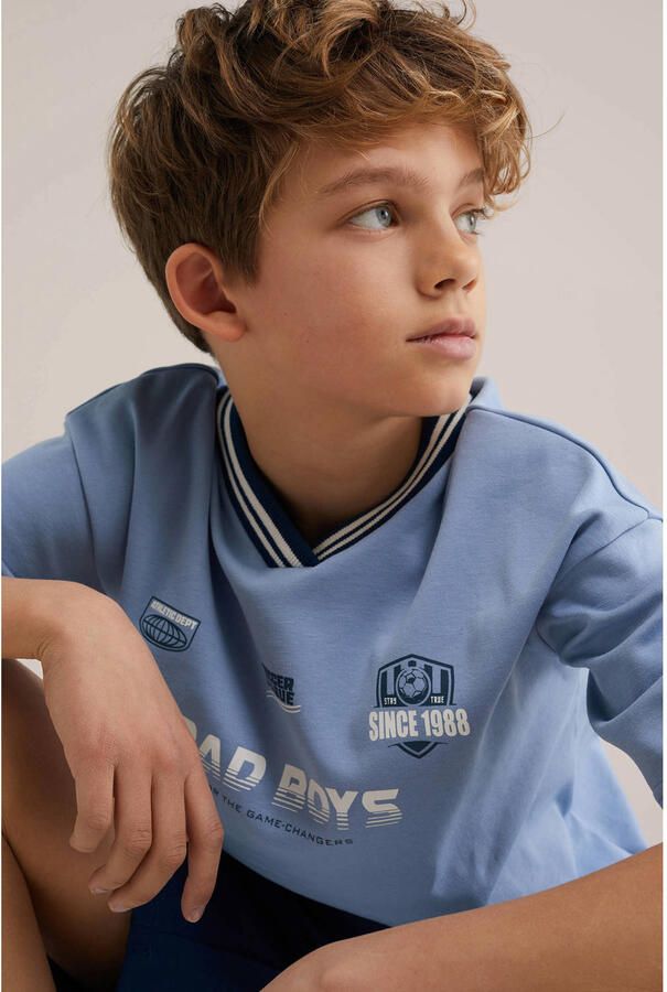 WE Fashion Bad Boys T-shirt blauw - Foto 2