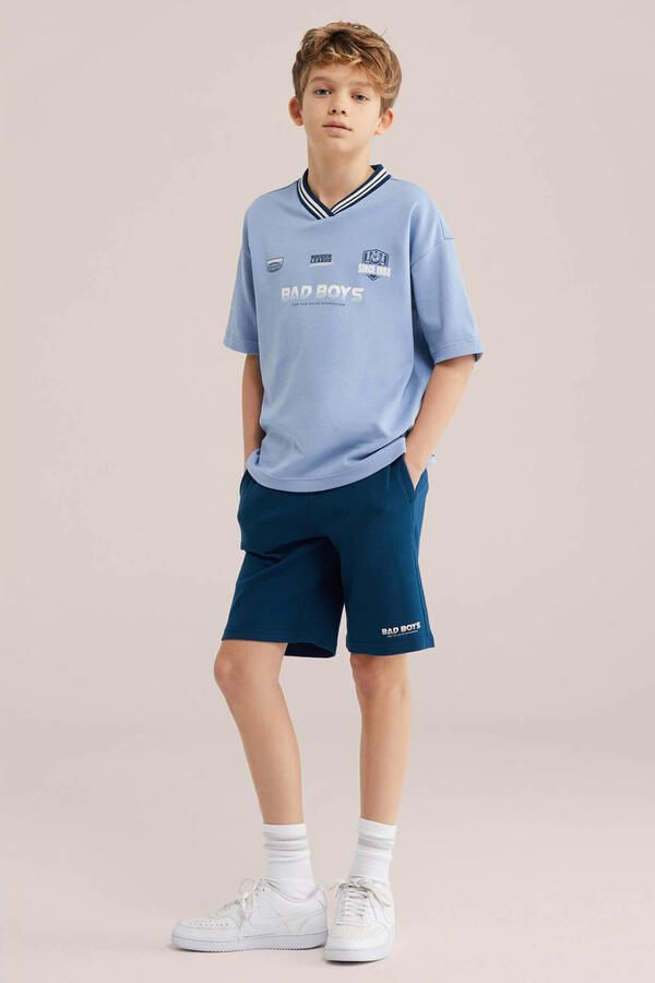WE Fashion Bad Boys T-shirt blauw - Foto 3