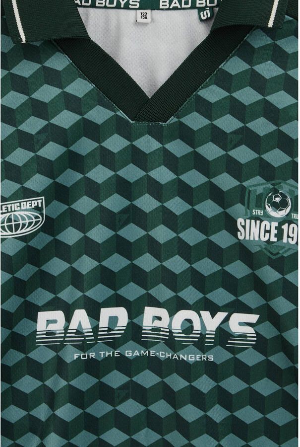 WE Fashion Bad Boys T-shirt donkergroen - Foto 3