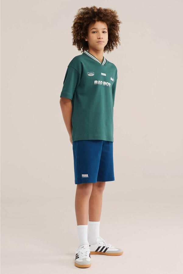 WE Fashion Bad Boys T-shirt donkergroen - Foto 3