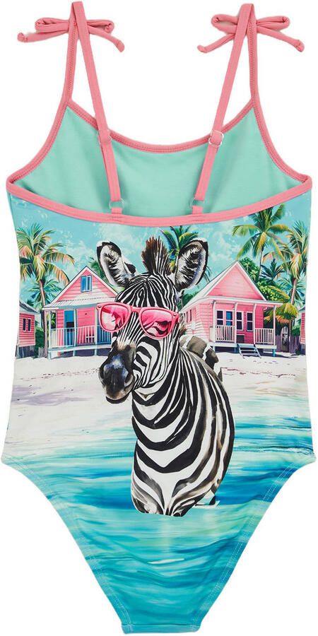 WE Fashion badpak blauw multicolor - Foto 2