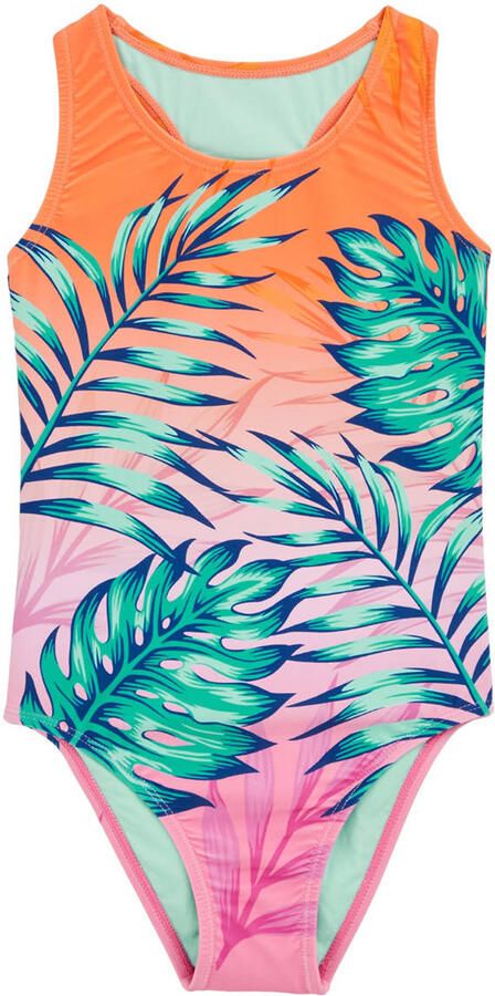 WE Fashion badpak oranje roze groen