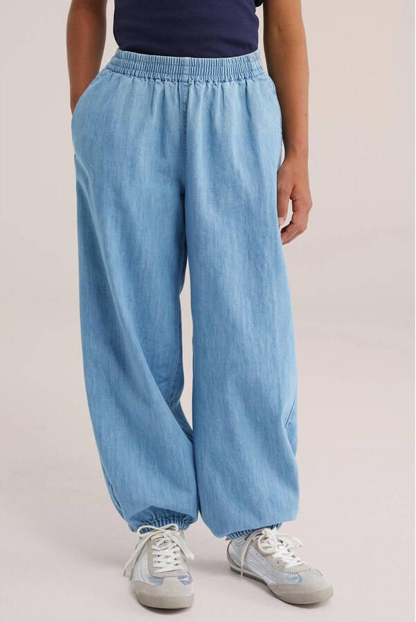 WE Fashion Blue Ridge ballon barrel jeans lichtblauw