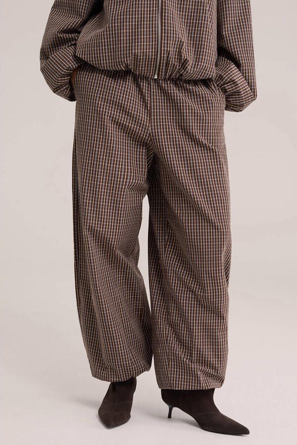 WE Fashion ballon geruite broek meerkleurig