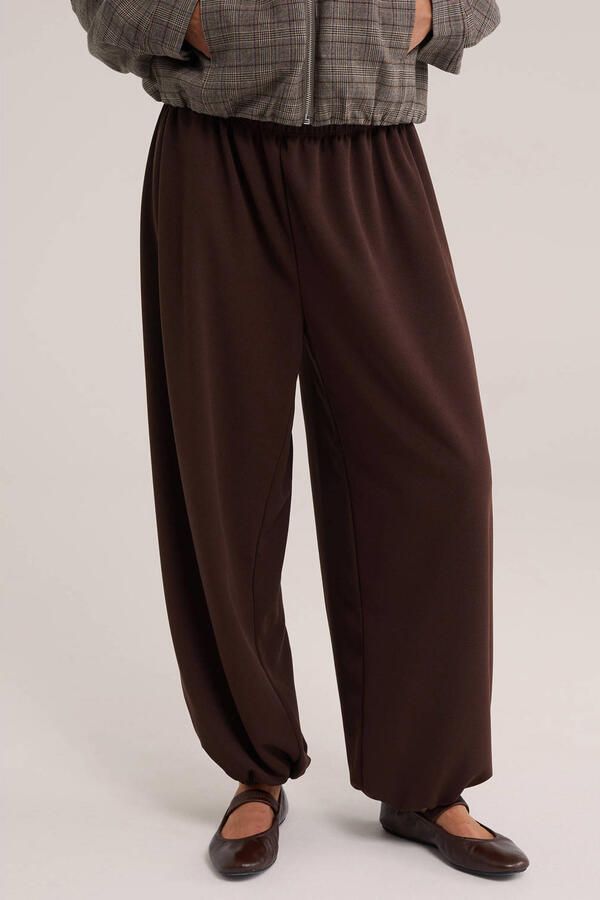 WE Fashion ballonbroek donkerbruin