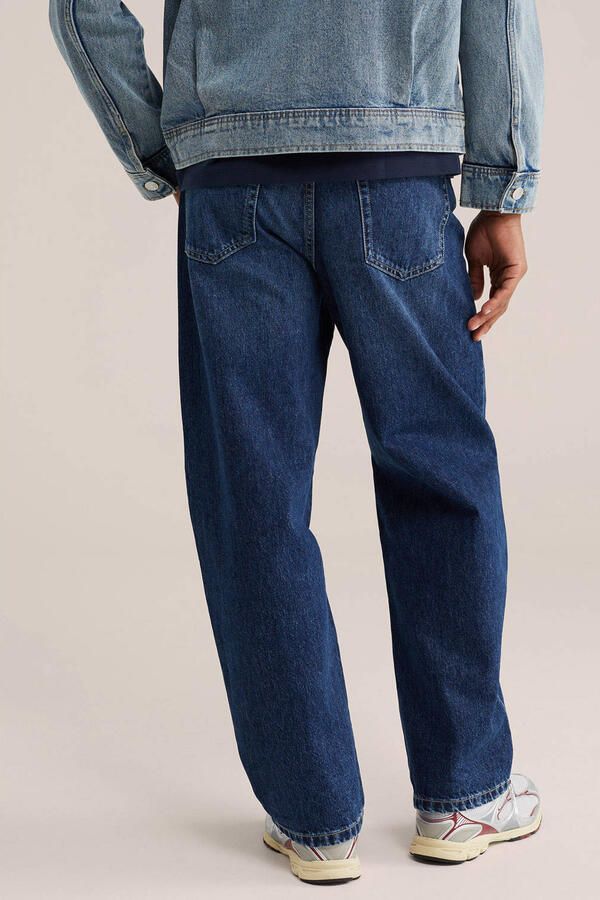 WE Fashion barrel jeans donkerblauw - Foto 2