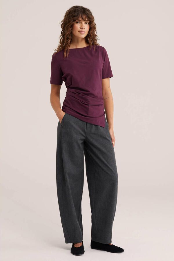 WE Fashion barrel pantalon grijs - Foto 3
