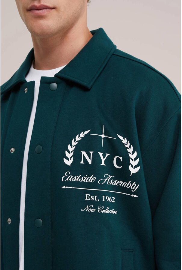 WE Fashion baseball jacket met backprint kale - Foto 2