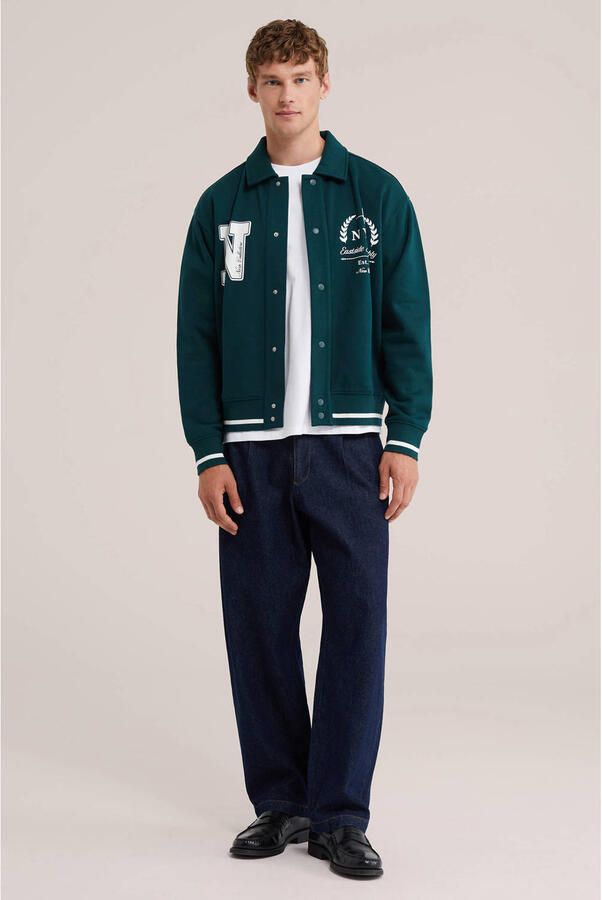 WE Fashion baseball jacket met backprint kale - Foto 3
