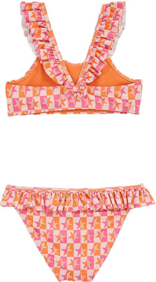 WE Fashion bikini met all over print roze - Foto 3