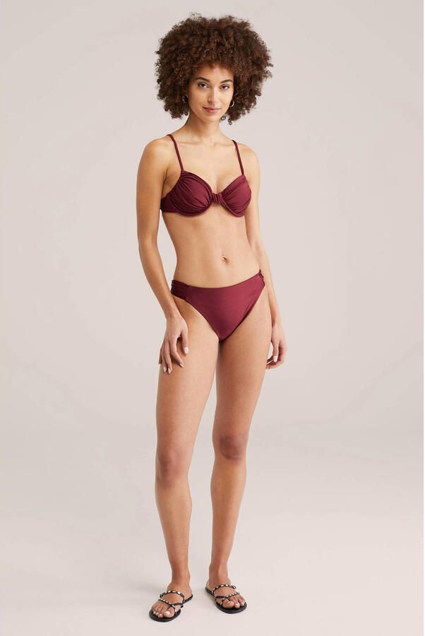 WE Fashion bikinibroekje donkerrood - Foto 2