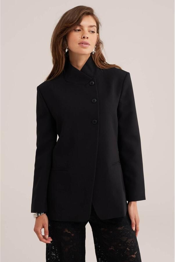 WE Fashion blazer zwart