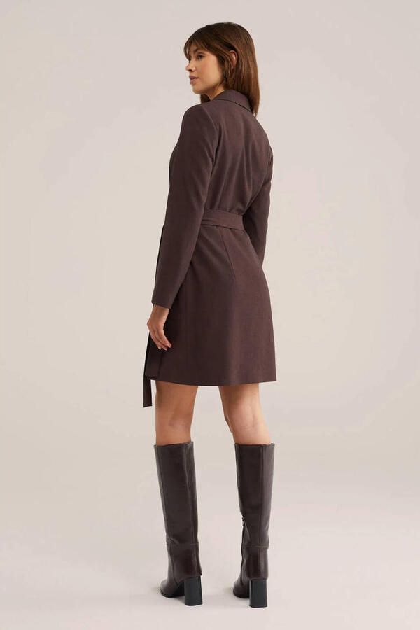 WE Fashion blazerjurk donkerbruin - Foto 3
